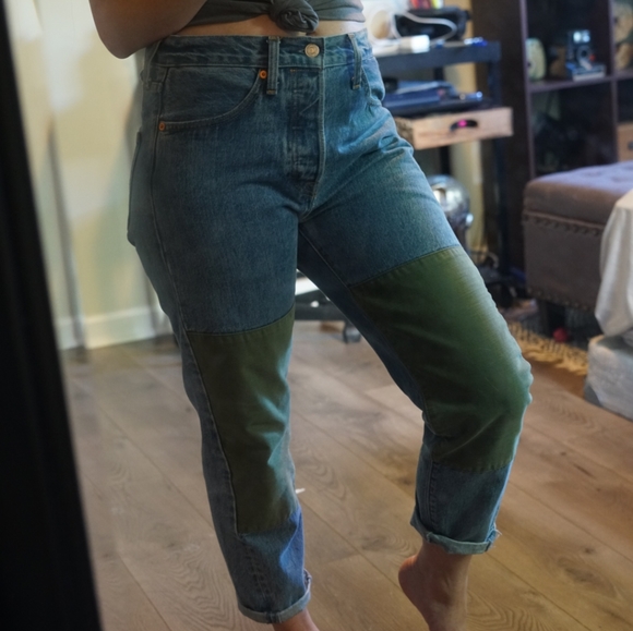 VINTAGE LEVI'S : Artsy patched mom jeans - Picture 1 of 4